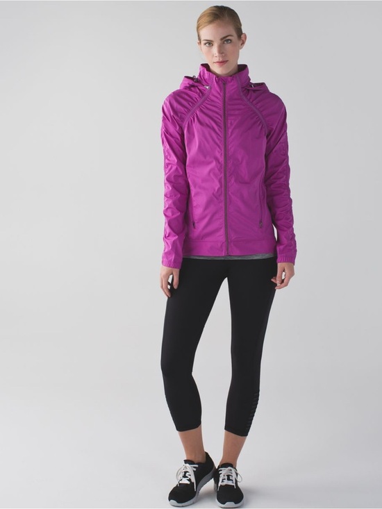 lululemon athletica Jackets & Blazers - Lightweight Lululemon Women's Hooded Running Jacket in Ultra Violet